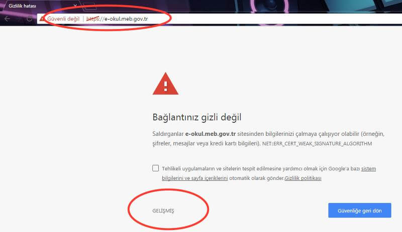 HTTPS Error
HTTPS Hatası ve Nedeni